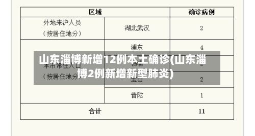 山东淄博新增12例本土确诊(山东淄博2例新增新型肺炎)-第3张图片