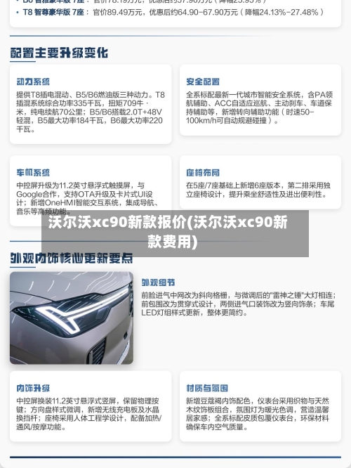 沃尔沃xc90新款报价(沃尔沃xc90新款费用)-第1张图片