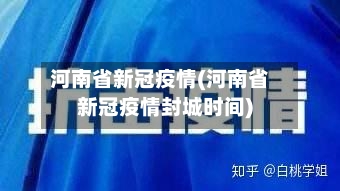 河南省新冠疫情(河南省新冠疫情封城时间)-第1张图片