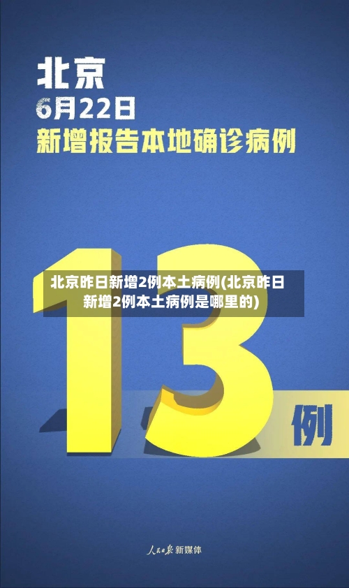 北京昨日新增2例本土病例(北京昨日新增2例本土病例是哪里的)-第3张图片