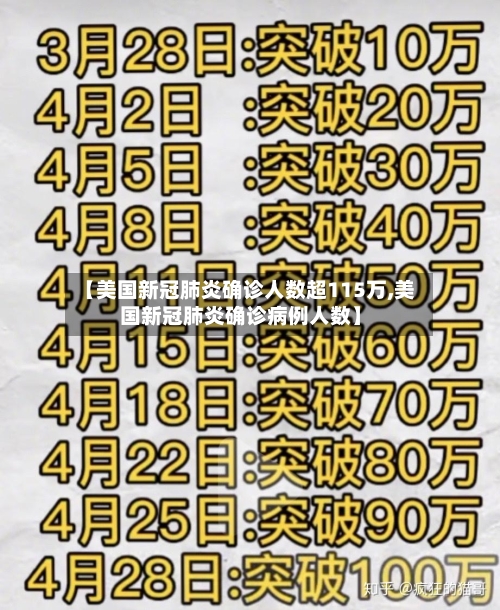 【美国新冠肺炎确诊人数超115万,美国新冠肺炎确诊病例人数】-第2张图片