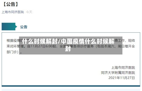 什么时候解封/中国疫情什么时候解封-第3张图片