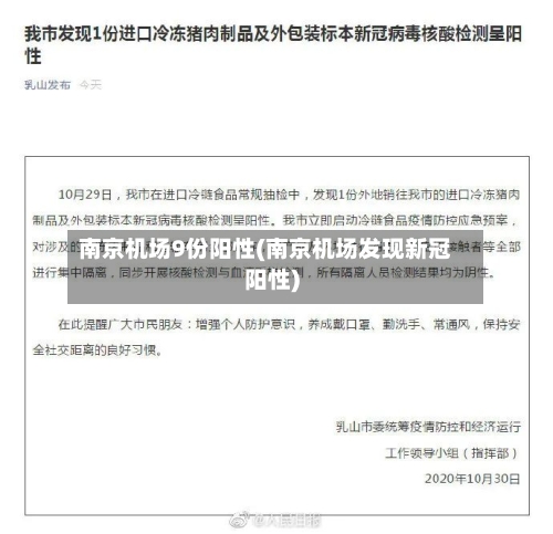 南京机场9份阳性(南京机场发现新冠阳性)-第3张图片