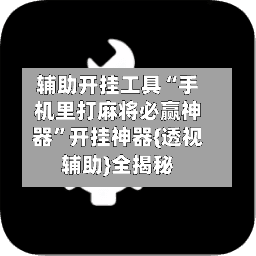 辅助开挂工具“手机里打麻将必赢神器	”开挂神器{透视辅助}全揭秘-第2张图片