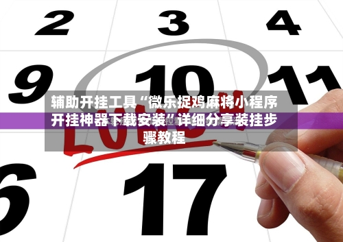 辅助开挂工具“微乐捉鸡麻将小程序开挂神器下载安装”详细分享装挂步骤教程-第3张图片