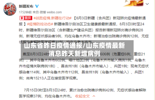 山东省昨日疫情通报/山东疫情最新消息昨天新增病例-第2张图片