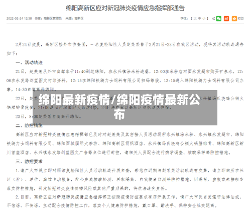 绵阳最新疫情/绵阳疫情最新公布-第2张图片