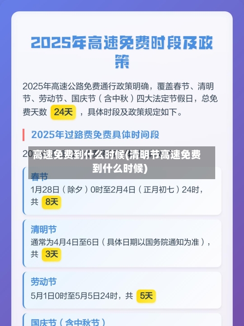 高速免费到什么时候(清明节高速免费到什么时候)-第1张图片