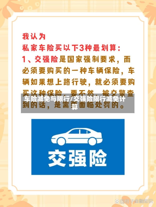 车险减免与限行/交强险限行减免计算-第2张图片