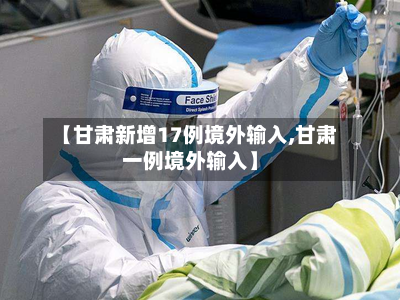 【甘肃新增17例境外输入,甘肃一例境外输入】-第1张图片
