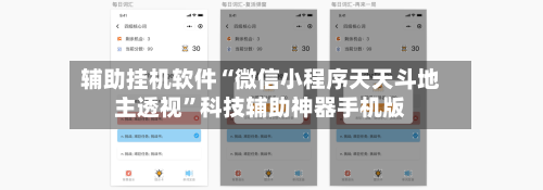 辅助挂机软件“微信小程序天天斗地主透视	”科技辅助神器手机版-第2张图片