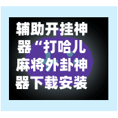 辅助开挂神器“打哈儿麻将外卦神器下载安装	”开挂辅助脚本+详细开挂安装教程-第2张图片
