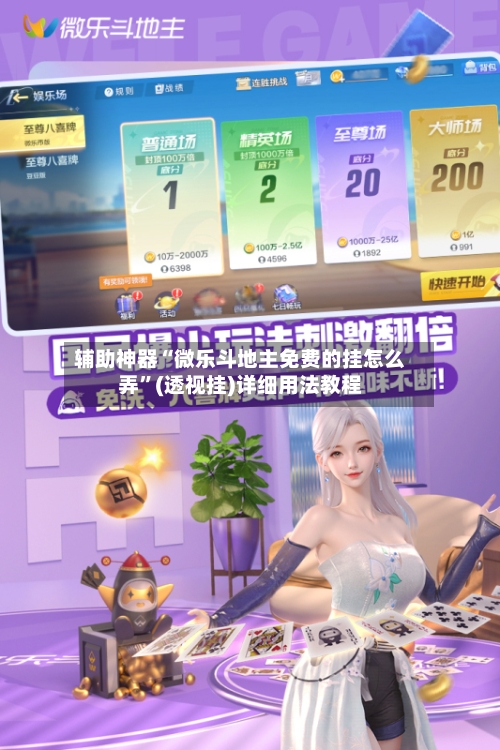 辅助神器“微乐斗地主免费的挂怎么弄”(透视挂)详细用法教程-第2张图片