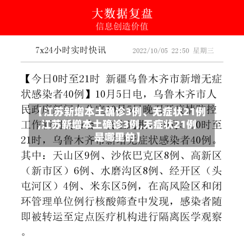【江苏新增本土确诊3例、无症状21例,江苏新增本土确诊3例,无症状21例是哪里的】-第2张图片