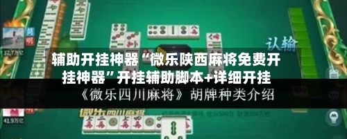 辅助开挂神器“微乐陕西麻将免费开挂神器”开挂辅助脚本+详细开挂-第3张图片