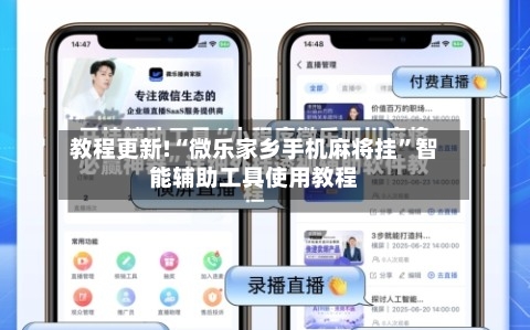 教程更新!“微乐家乡手机麻将挂”智能辅助工具使用教程-第2张图片