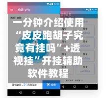 一分钟介绍使用“皮皮跑胡子究竟有挂吗	”+透视挂”开挂辅助软件教程-第1张图片