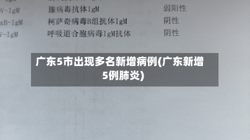 广东5市出现多名新增病例(广东新增5例肺炎)-第1张图片