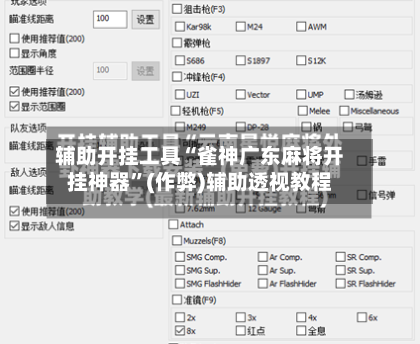辅助开挂工具“雀神广东麻将开挂神器	”(作弊)辅助透视教程-第2张图片