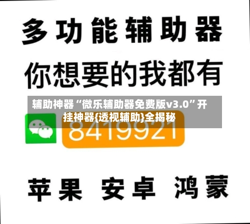 辅助神器“微乐辅助器免费版v3.0	”开挂神器{透视辅助}全揭秘-第1张图片