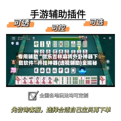 专用辅助“微乐吉林麻将外卦神器下载软件	”开挂神器{透视辅助}全揭秘-第1张图片