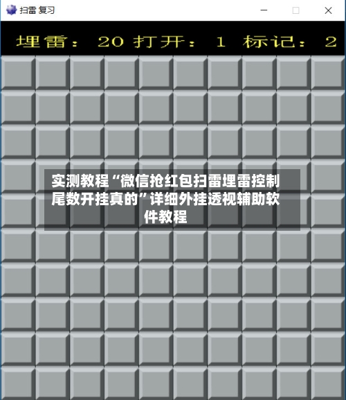 实测教程“微信抢红包扫雷埋雷控制尾数开挂真的”详细外挂透视辅助软件教程-第1张图片