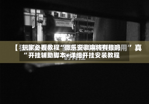 玩家必看教程“微乐安徽麻将有挂吗”开挂辅助脚本+详细开挂安装教程-第3张图片