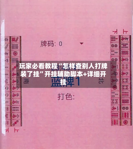 玩家必看教程“怎样查别人打牌装了挂”开挂辅助脚本+详细开挂-第1张图片