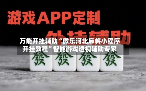 万能开挂辅助“微乐河北麻将小程序开挂教程”智能游戏透视辅助专家-第2张图片