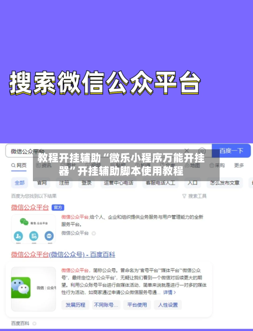 教程开挂辅助“微乐小程序万能开挂器”开挂辅助脚本使用教程-第3张图片