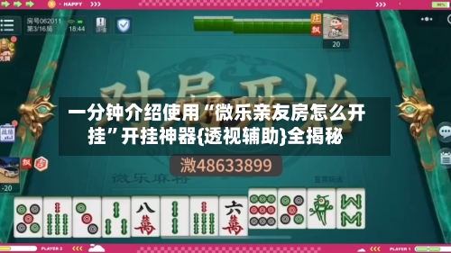 一分钟介绍使用“微乐亲友房怎么开挂”开挂神器{透视辅助}全揭秘-第2张图片