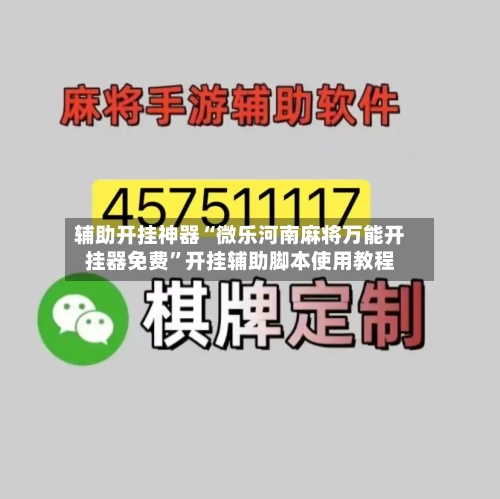 辅助开挂神器“微乐河南麻将万能开挂器免费”开挂辅助脚本使用教程-第3张图片