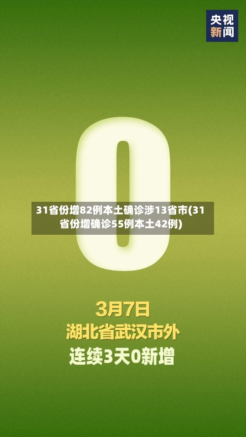 31省份增82例本土确诊涉13省市(31省份增确诊55例本土42例)-第1张图片