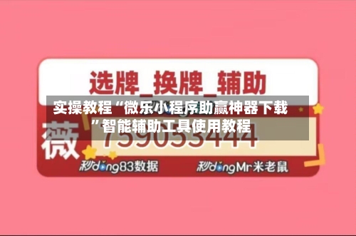 实操教程“微乐小程序助赢神器下载”智能辅助工具使用教程-第2张图片