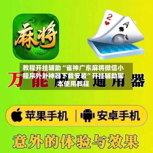 教程开挂辅助“雀神广东麻将微信小程序外卦神器下载安装	”开挂辅助脚本使用教程-第1张图片