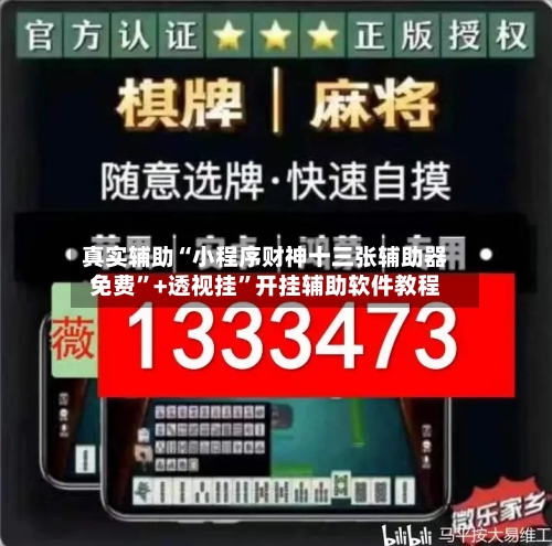 真实辅助“小程序财神十三张辅助器免费”+透视挂”开挂辅助软件教程-第3张图片
