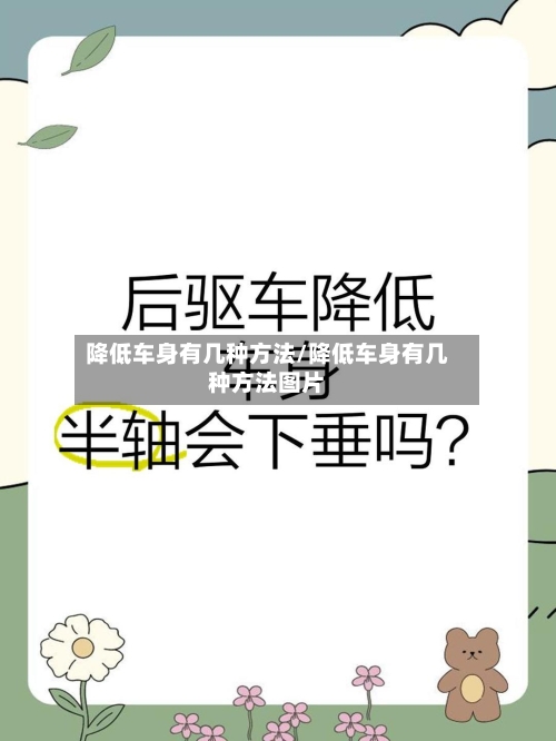 降低车身有几种方法/降低车身有几种方法图片-第1张图片