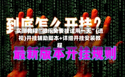实测教程“微乐免费挂试用一天	”(透视)开挂辅助脚本+详细开挂安装教程-第1张图片