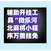 辅助开挂工具“微乐河北麻将小程序万能挂免费版”开挂辅助脚本+详细开挂-第2张图片