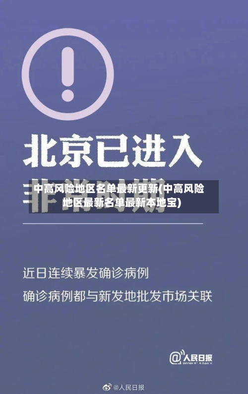中高风险地区名单最新更新(中高风险地区最新名单最新本地宝)-第1张图片