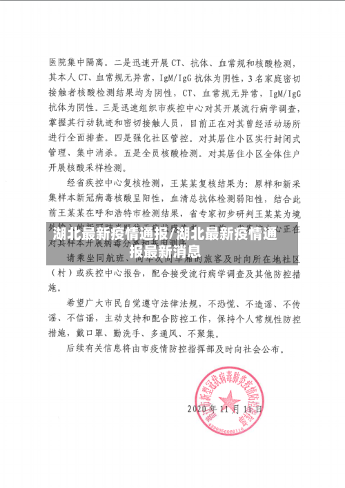 湖北最新疫情通报/湖北最新疫情通报最新消息-第1张图片