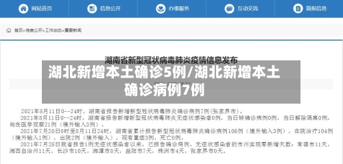 湖北新增本土确诊5例/湖北新增本土确诊病例7例-第3张图片