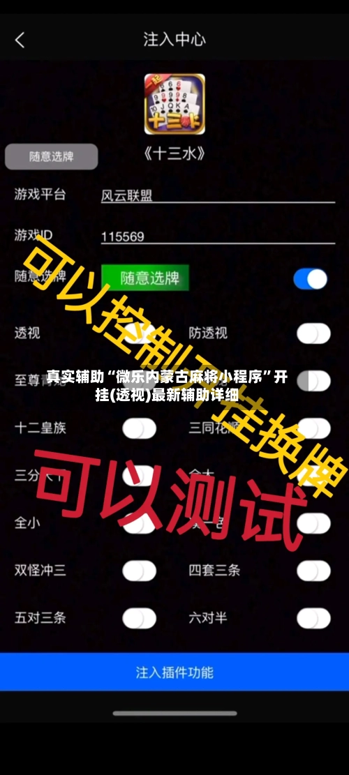 真实辅助“微乐内蒙古麻将小程序”开挂(透视)最新辅助详细-第1张图片