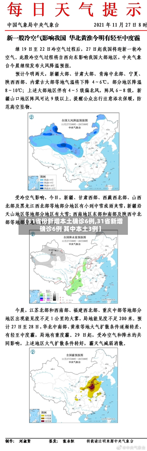 【31省份新增本土确诊6例,31省新增确诊6例 其中本土3例】-第2张图片