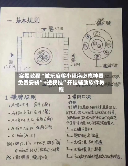 实操教程“微乐麻将小程序必赢神器免费安装”+透视挂	”开挂辅助软件教程-第1张图片