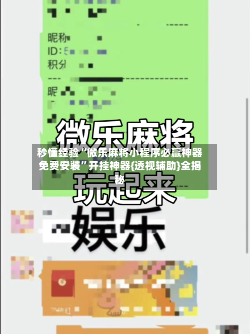 秒懂经验“微乐麻将小程序必赢神器免费安装”开挂神器{透视辅助}全揭秘-第1张图片
