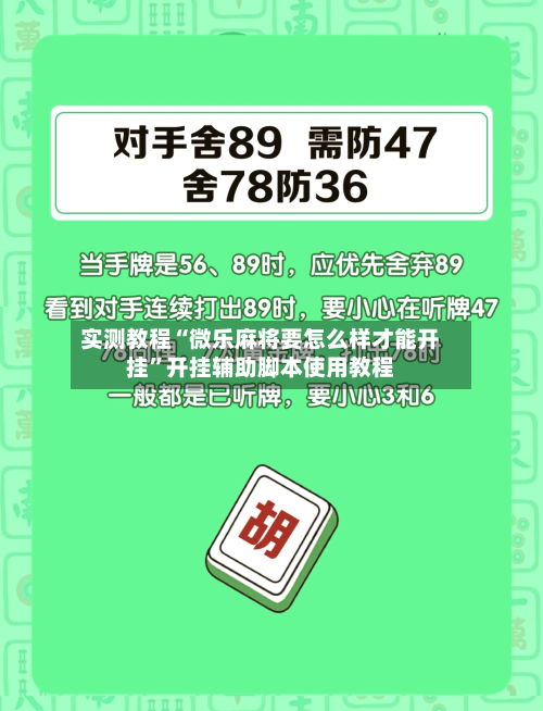 实测教程“微乐麻将要怎么样才能开挂	”开挂辅助脚本使用教程-第2张图片