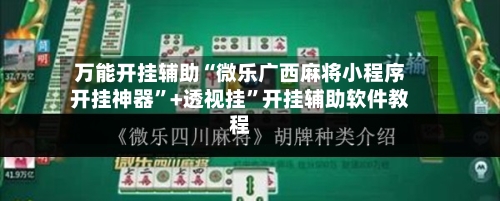 万能开挂辅助“微乐广西麻将小程序开挂神器”+透视挂”开挂辅助软件教程-第2张图片