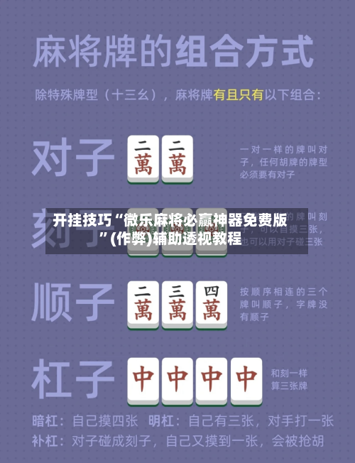 开挂技巧“微乐麻将必赢神器免费版”(作弊)辅助透视教程-第1张图片