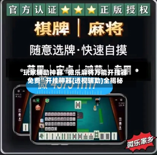 玩家辅助神器“微乐麻将万能开挂器免费”开挂神器{透视辅助}全揭秘-第1张图片